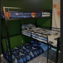 Triple Twin Bunk Bed