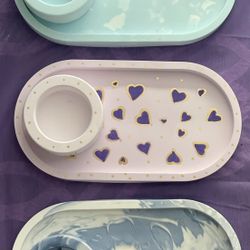 Handmade Jewelry Tray With candle Holder