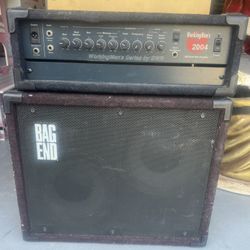 Bag End D10-D Bass Cabinet And SWR Workingman's 2004 Bass Amplifier