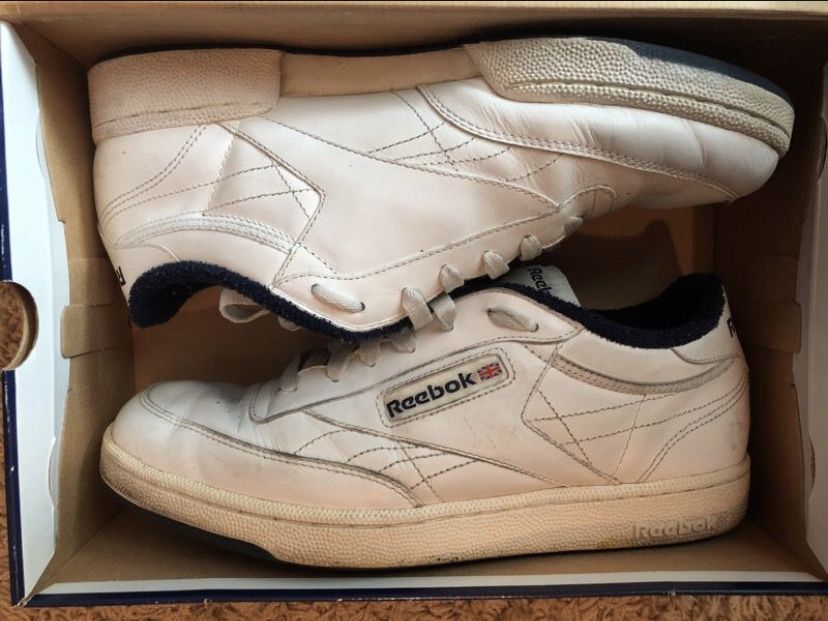 Reebok club c white navy classic 1895 size 8.5 shoes