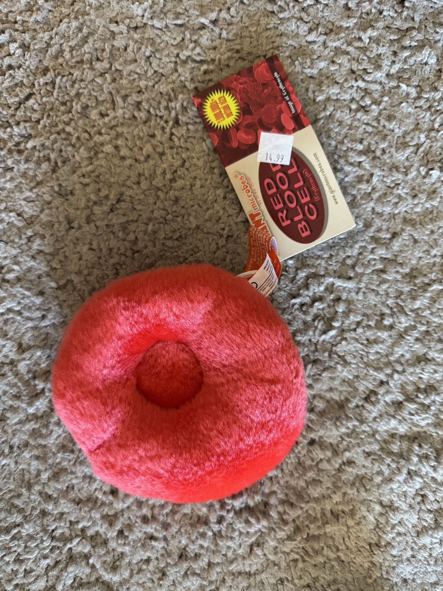 Giant Microbe Red Blood Cell Plush
