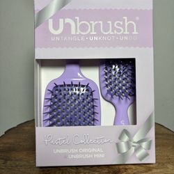 UNbrush Holiday Detangling Hair Brush Gift Set - 2pk
