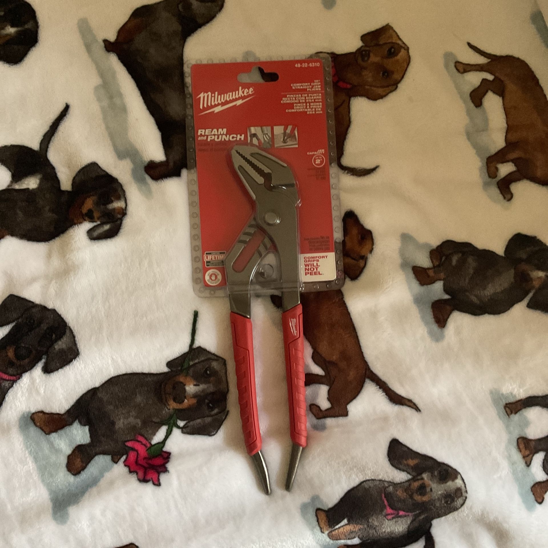 Milwaukee 10” Comfort Grip Straight Jaw Pliers