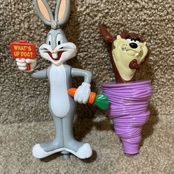 Looney Tunes Action Pens Wendy's Kid Meal Cartoon Bugs Bunny Taz No ink