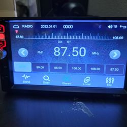 Apple CarPlay Single Din Car Stereo, 7" HD Touch Screen Car Audio Receivers with Android Auto Bluetooth