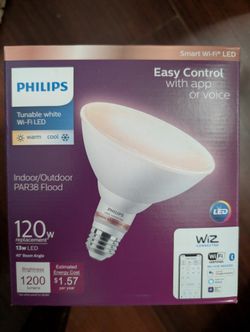 Philips 120-Watt Equivalent PAR38 LED Smart Wi-Fi Color