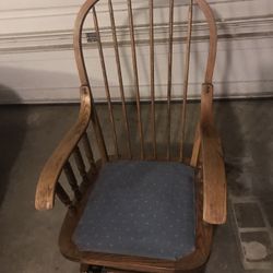 Rocking Glider Wood Chair