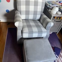 Used Rocking Nursery Chair and Ottoman - $75
