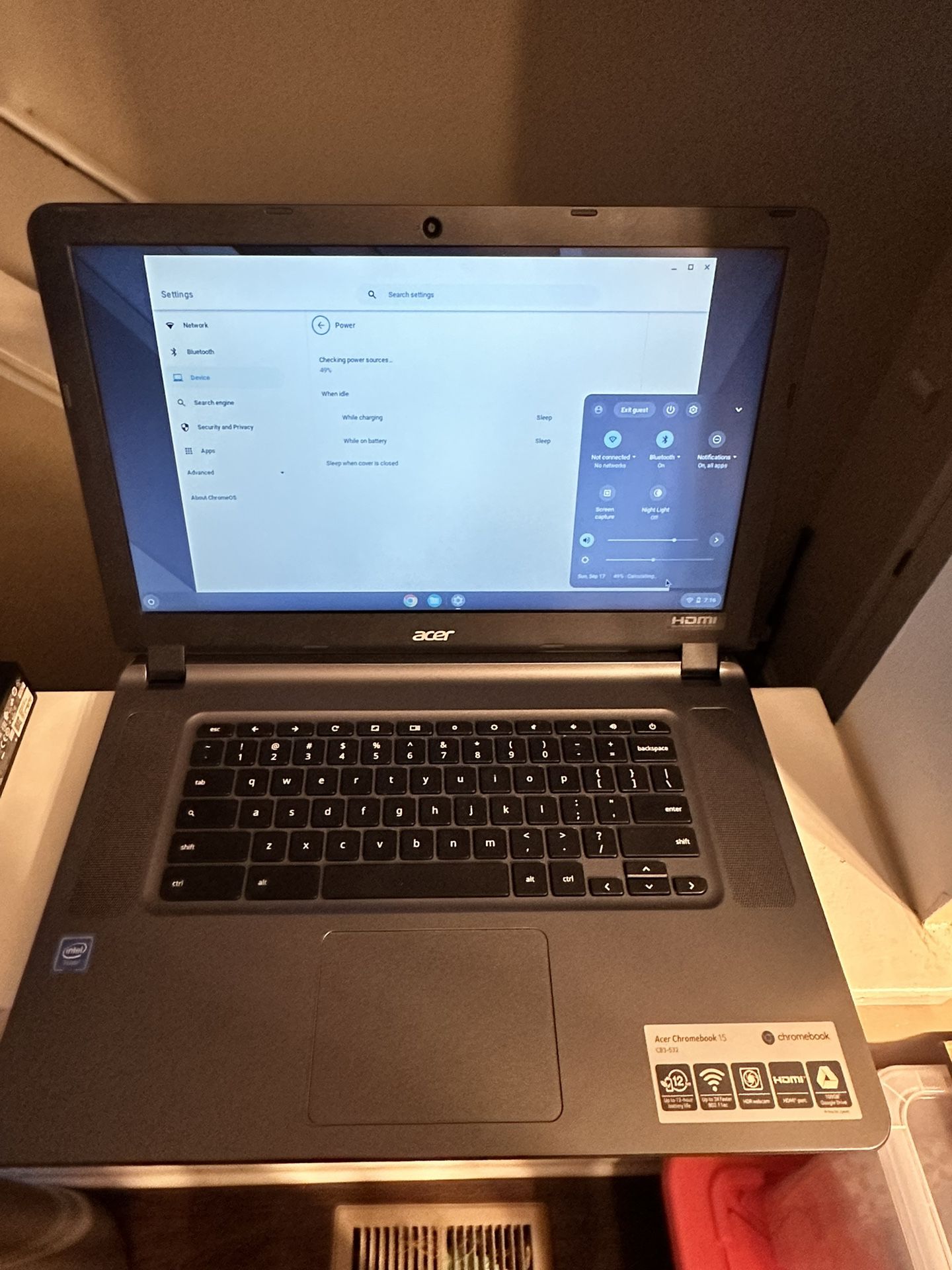 15 Inch Acer Chromebook