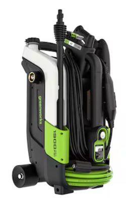 Greenworks 1900-PSI 1.2-GPM Cold Water Electric Pressure washer with 4 Spray Tips