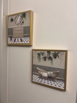 Bathroom wall decor set