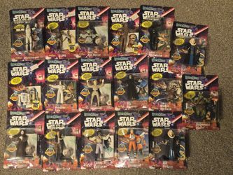 Vintage Star Wars JusToys Bendems Figures Lot