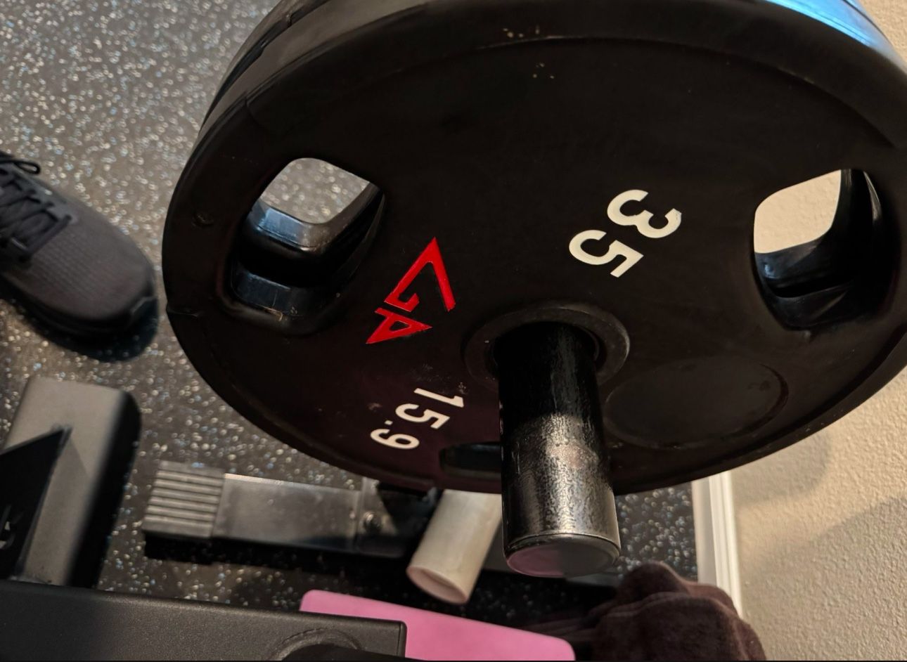 GP Urethane Commercial Olympic Barbell Plates 250 lb set