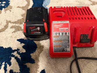 Milwaukee battery and charger