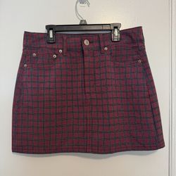 American Eagle Outfitters Women’s High Rise Plaid Mini Skirt Size 6