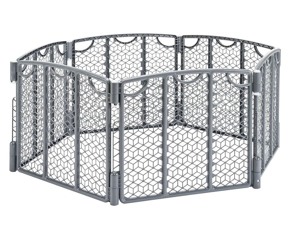 Evenflo Safety Gate Play Space Adjustable Play Area, 