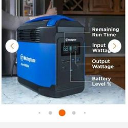 Westinghouse unopened portable power station for emergencies or camping