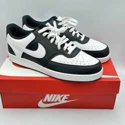 Men’s Nike Court Vision Low Tennis Sneakers Shoes - Black White Panda - Size 8.5, 9.5, 10.5, 11