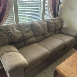 8 Foot Gray Couch 