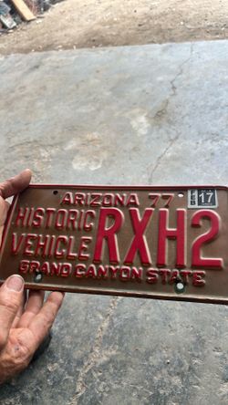 Copper License Plate