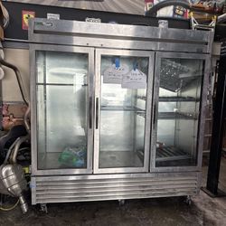 True 3 Door Commercial Refrigerator Glass Door Fridge T-72G 