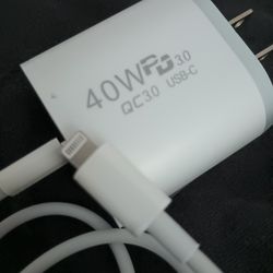 Hot New PD 40W Charger & Type C PD Cable Set For iPhone 