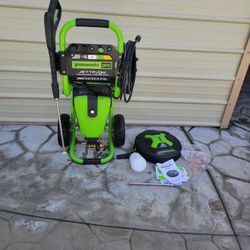 Greenwoks Electric Pressure Washer 3000 Psi