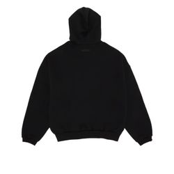 Fear of god essentials hoodie ‘Jet Black’