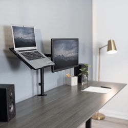 Laptop Tray Steel Notebook Holder for Monitor VESA Mount