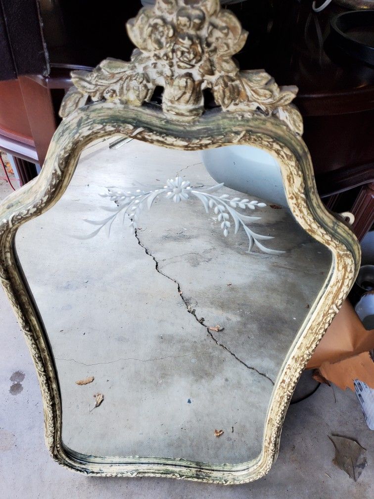 Vintage Antique Mirror 