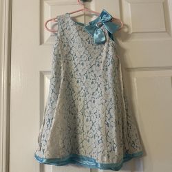 Blue Dress With Bow 