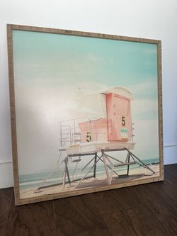 Bree Madden 30x30 Framed Art Beach Vibe