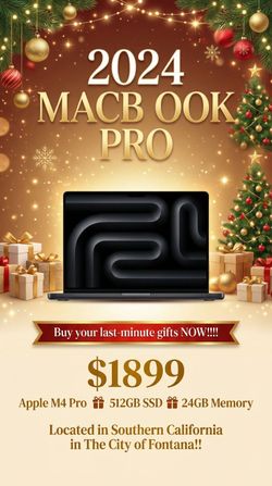 🎁NEW 2024 14" Apple MacBook Pro🎁 Apple M4 Pro Chip | 512GB SSD | 24GB RAM | 14.2" Display | 
