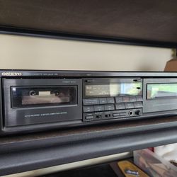 Dual cassette player recorder stereo vintage Tape to tape deck 