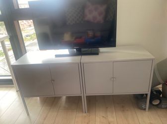 Light grey metal storage  cabinet (IKEA)