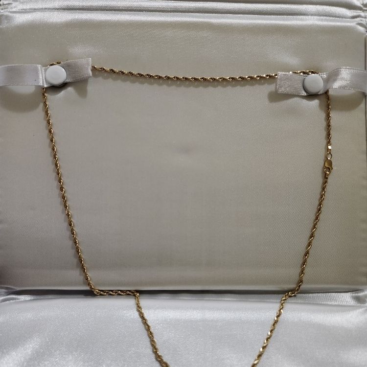 14k Gold Solid Rope Chain