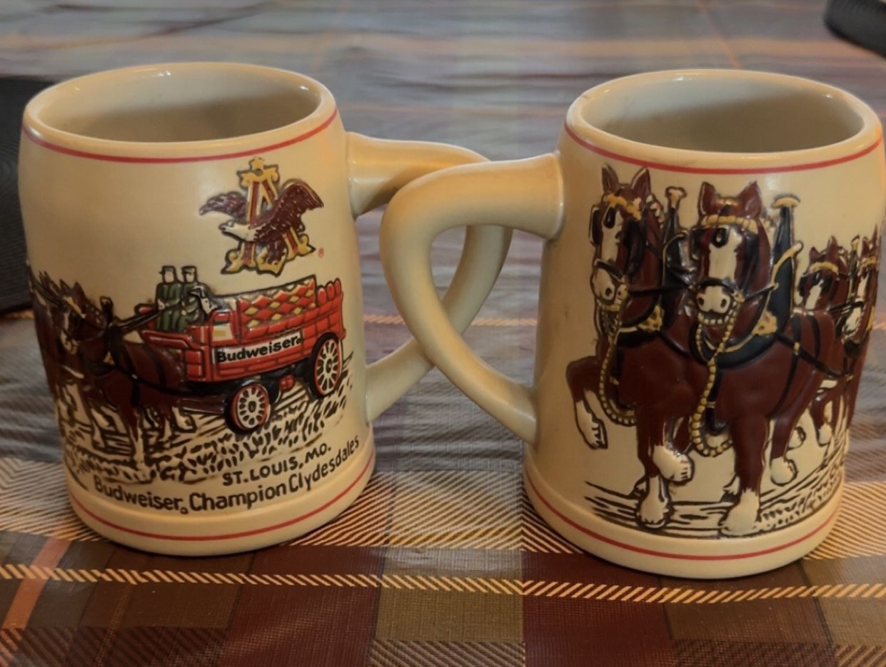 Budweiser Beer Stein Vintage 1980 Collection