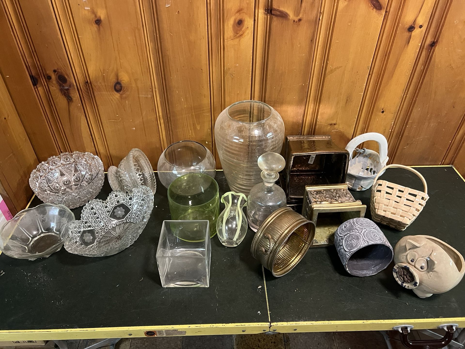 Glass Vases , Decanter and Ceramics