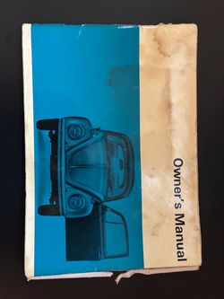 VW Bug Convertible Owners Manual