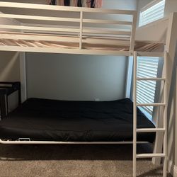 Bunk bed and crib
