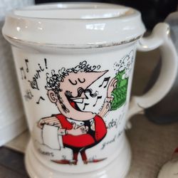Vintage Mustache waiter shaving cup