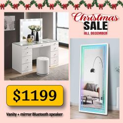 Vanity + Espejo Cuerpo Completo