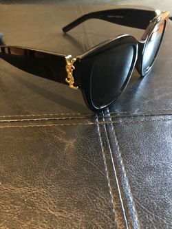 Saint Laurent YSL Black Cat-Eye Sunglasses