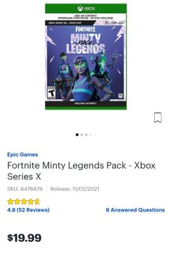 Fortnite Minty Legends Pack DLC - Xbox Series X | Xbox Series X | GameStop