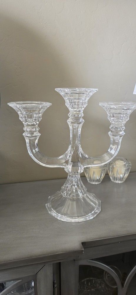 Heavy Crystal Candle Holder