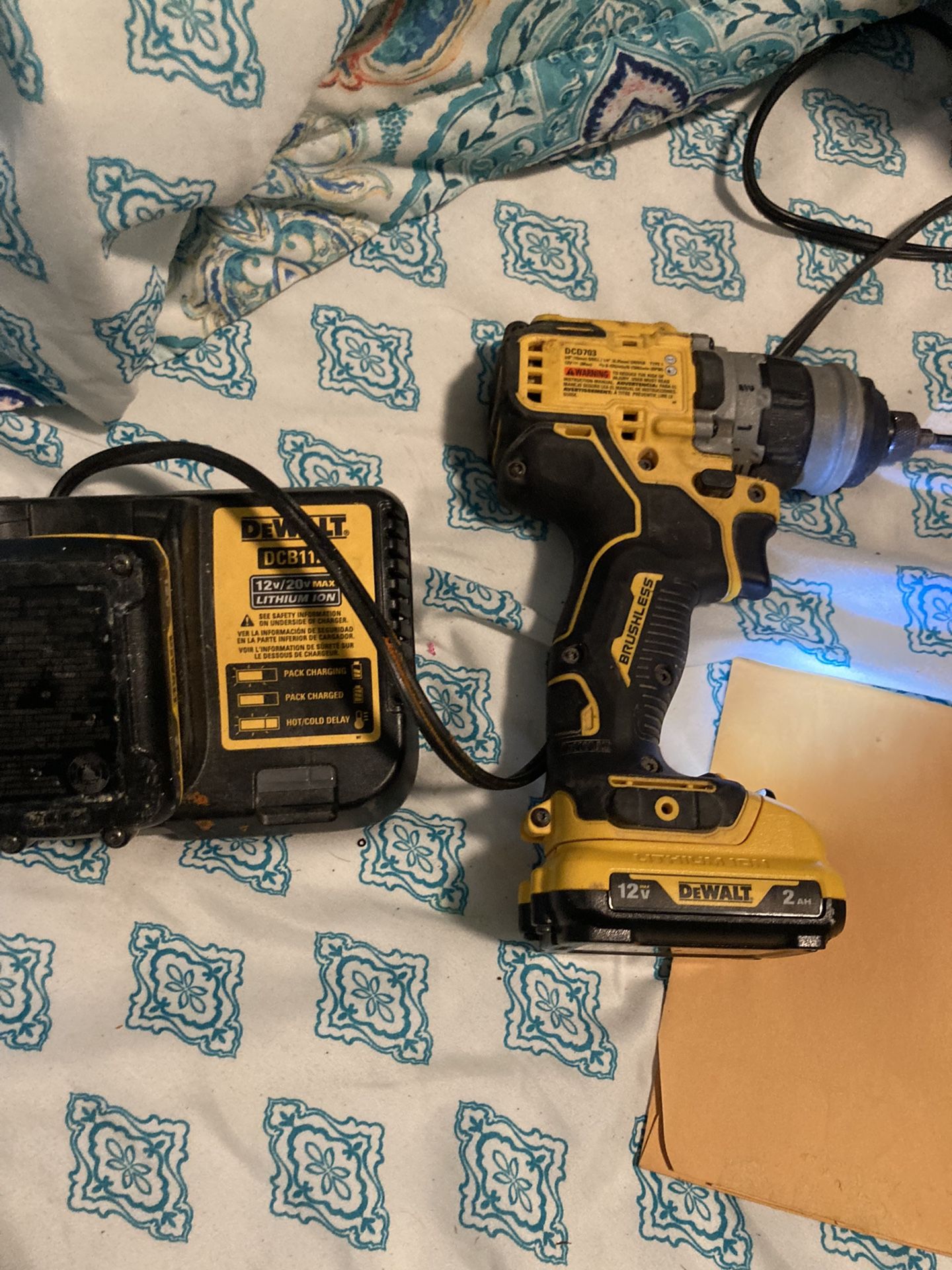 Drill With Charger And Extra Battery Pack