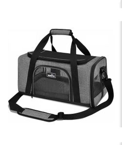 TSA & Airline Approved Soft Pet Carrier for Small Cats/Dogs (17.7x11x8.3)