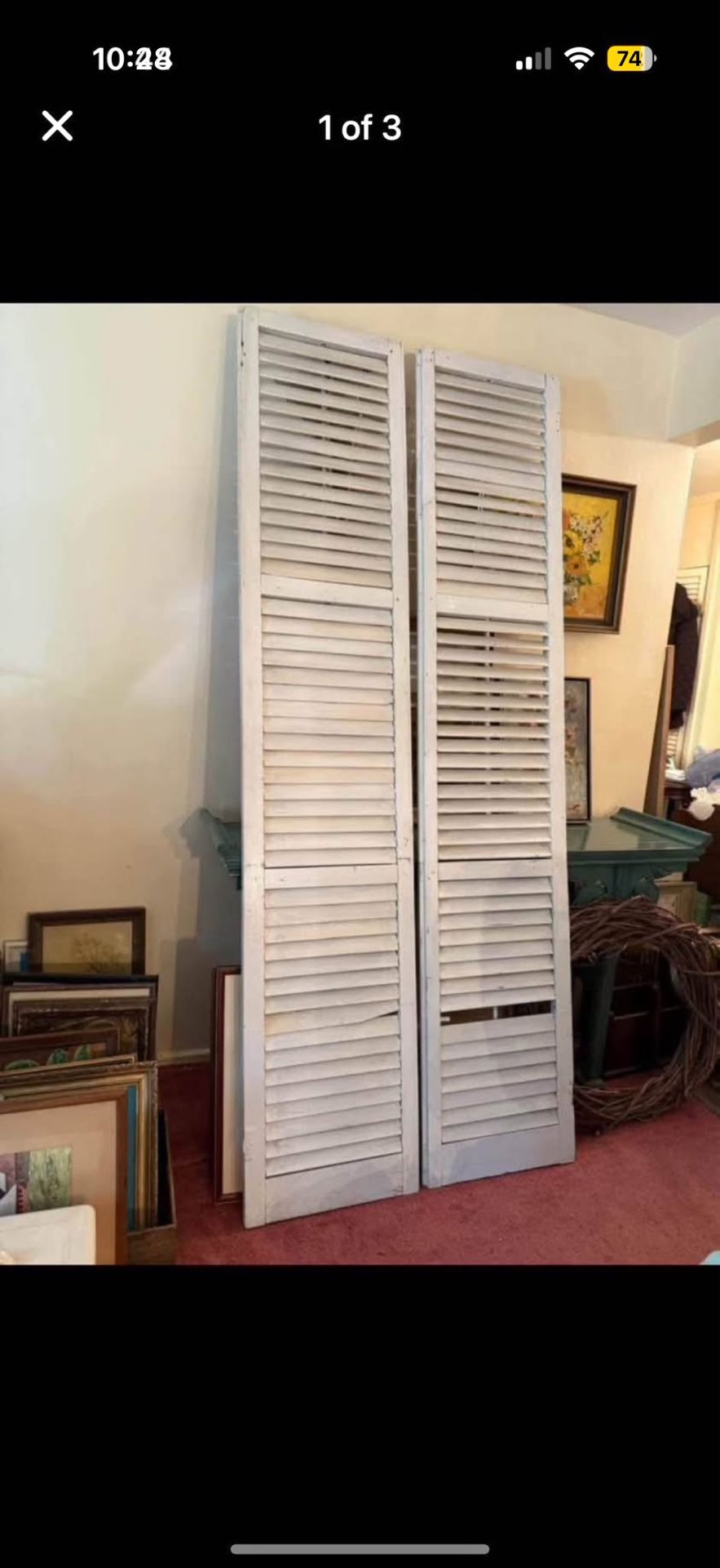 Large Antique Shutters