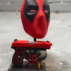 Deadpool 3D Printed Display Statue | Marvel Desk Decor | Custom Collectible