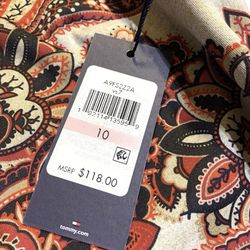 Tommy Hilfiger Women's Sleeveless Dress Colorful Paisley Floral, Size 10